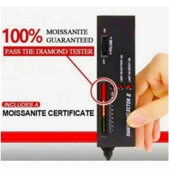 0.84ct Certified Multi-Moissanite Luxury Flower Stud Earrings Vvs1 - Picture 8 of 8